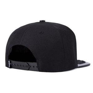 WuKe New Baseball Caps Hip Hop Snapbacks Wheat Bones Black Mens Full Plain Hat