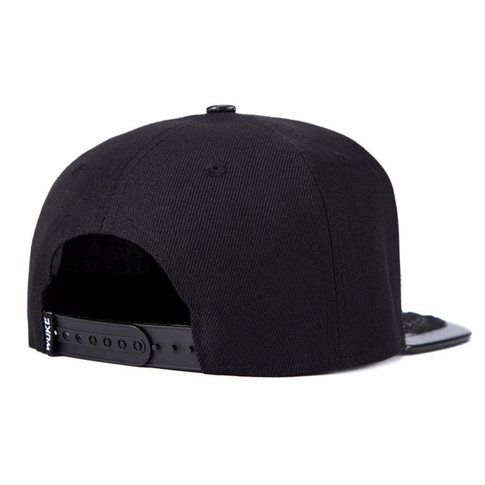 WuKe New Baseball Caps Hip Hop Snapbacks Wheat Bones Black Mens Full Plain Hat